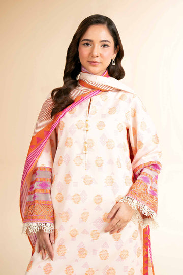 Nishat Linen 3 Piece - Digital Printed Embroidered Suit - 42501637 Online Shopping